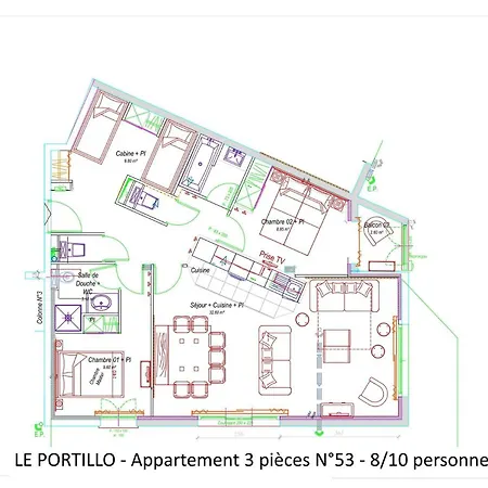 Résidence Le Portillo - Piscine - 3 Pièces Pour 10 Personnes Mae-4823 Appartement
